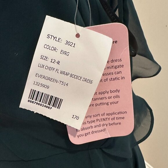 DESSY Ruffled Strap Cutout Wrap Maxi Dress in Evergreen - Picture 3 of 7